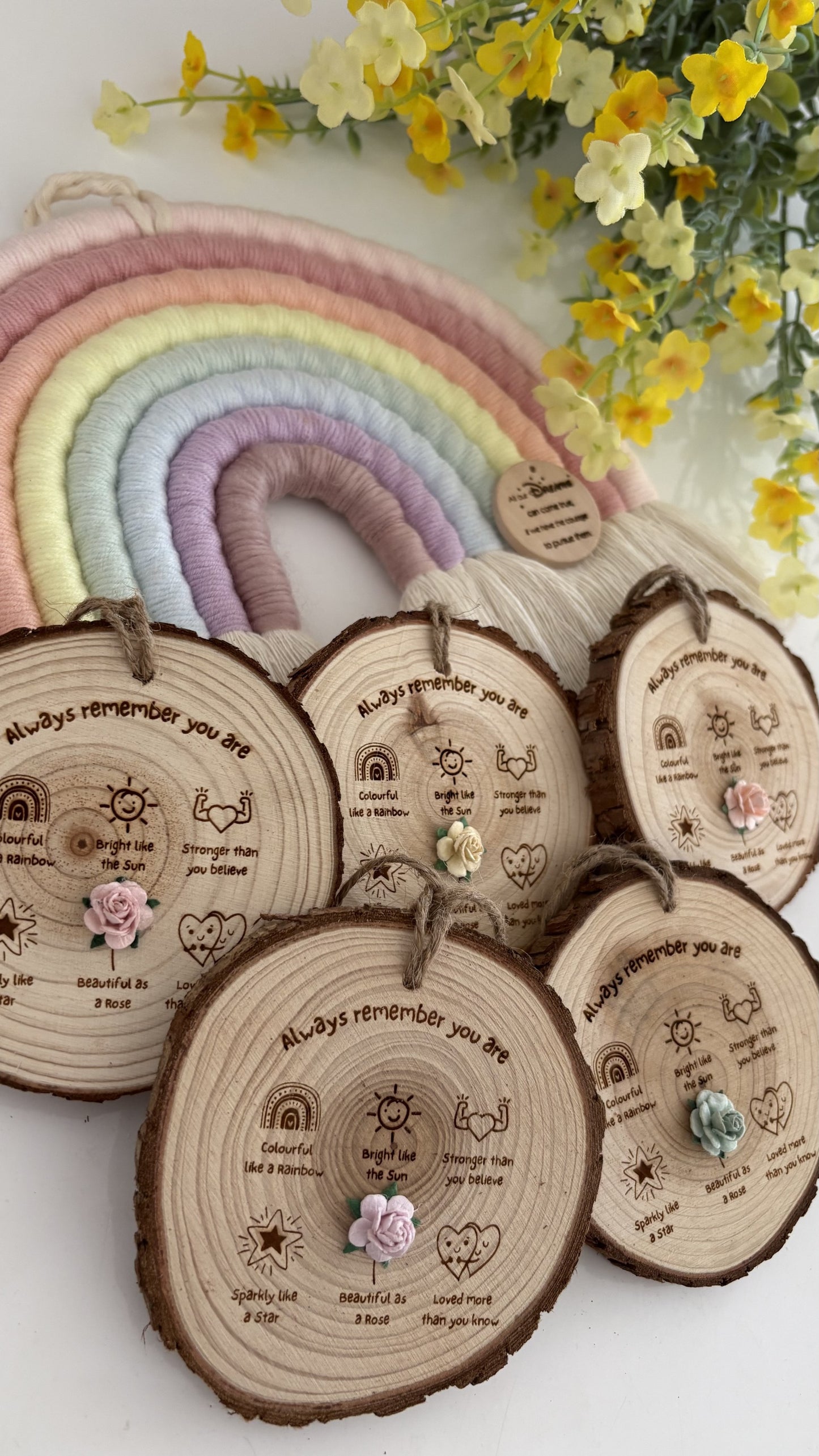 Always Remember You Are Wooden Engraved Disc