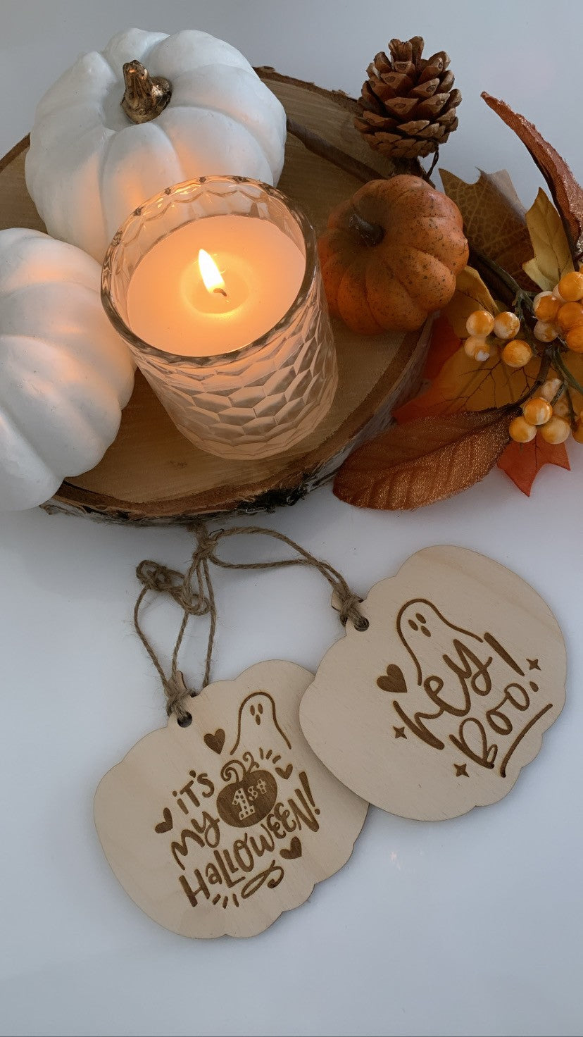 My First Halloween Wooden Pumpkin