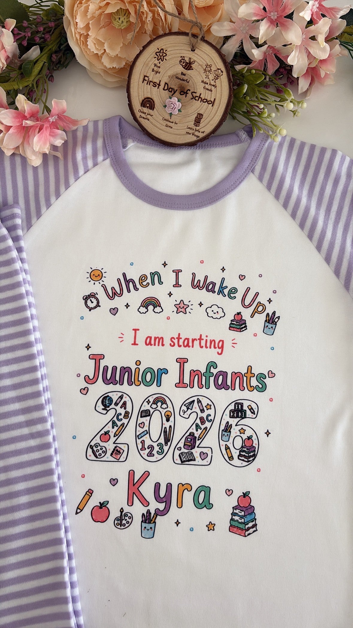 Personalised 2026 First Day of School Pyjamas