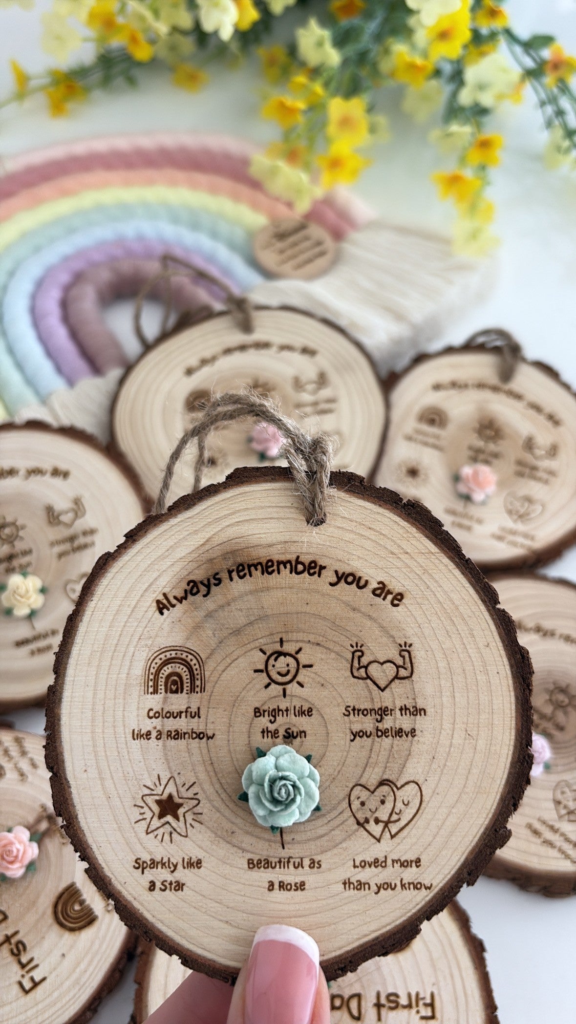 Always Remember You Are Wooden Engraved Disc