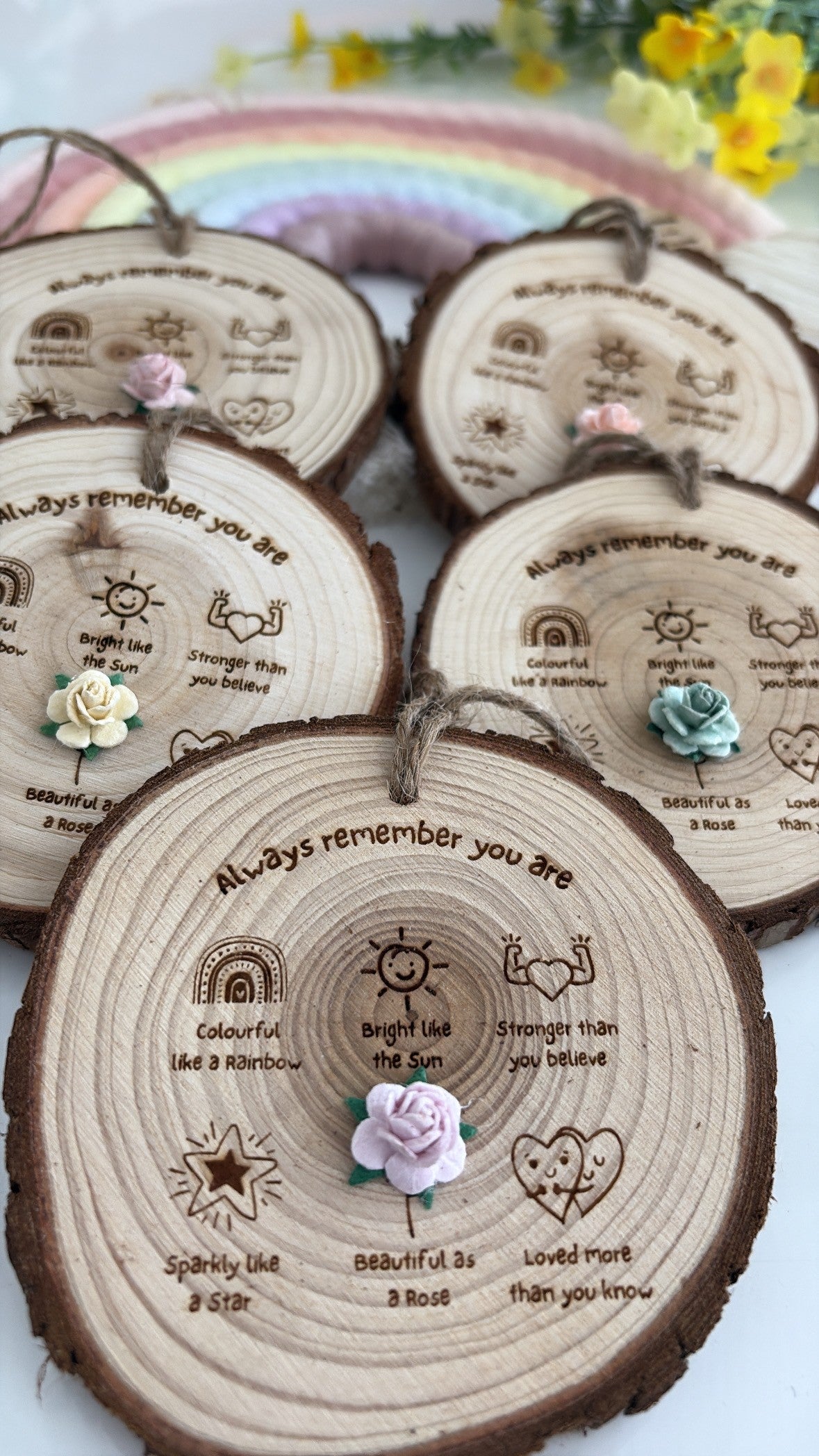 Always Remember You Are Wooden Engraved Disc