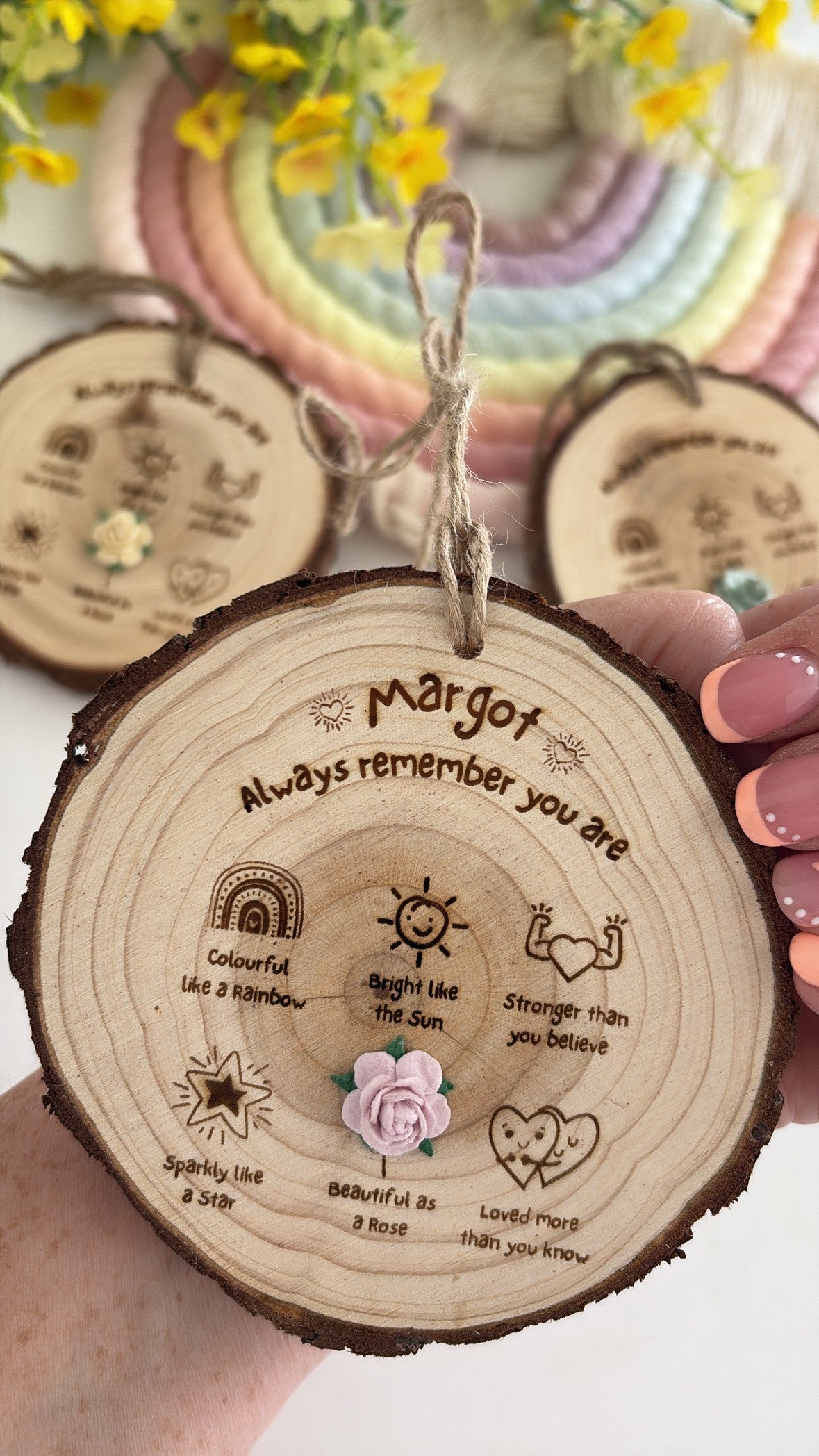 Always Remember You Are Wooden Engraved Disc