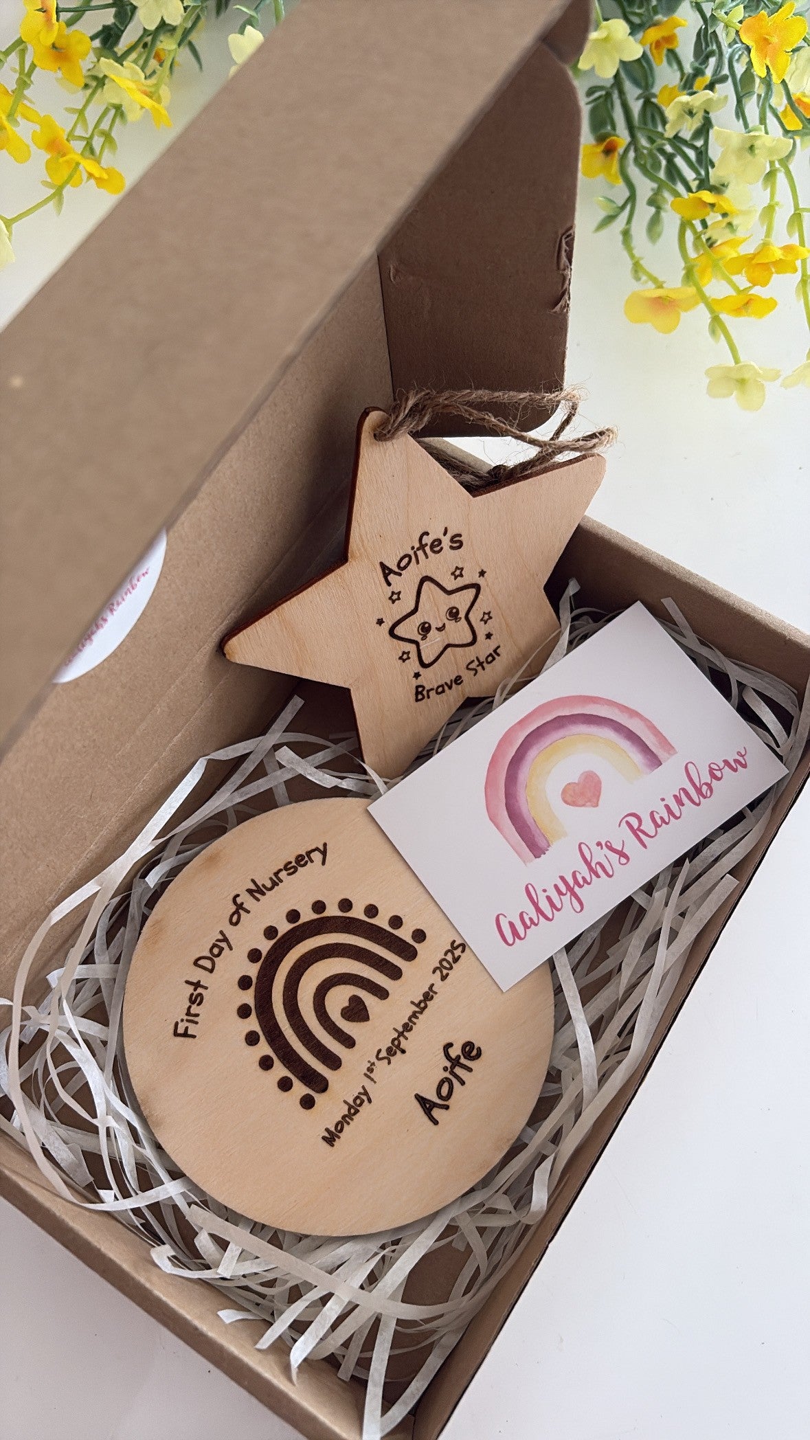 Personalised Brave Star Wooden Keepsake