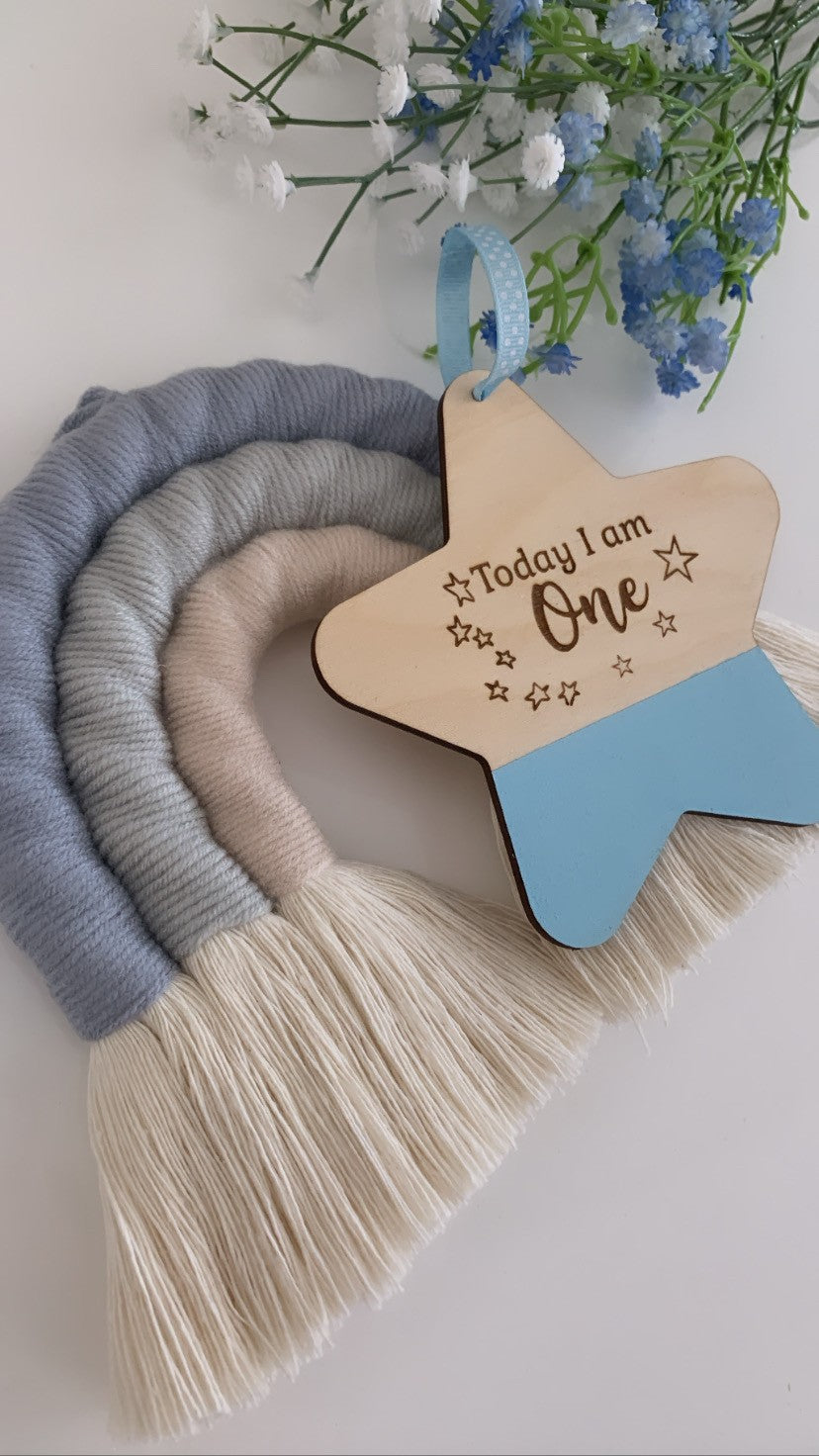 Personalised Wooden Engraved Birthday Star