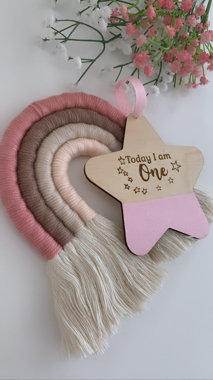 Personalised Wooden Engraved Birthday Star