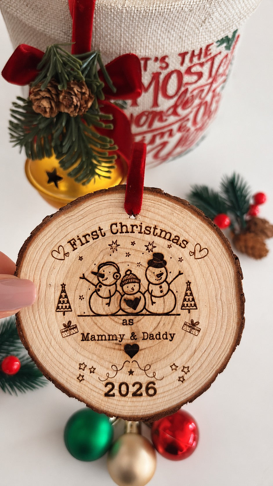 First Christmas as Mammy & Daddy Decoration