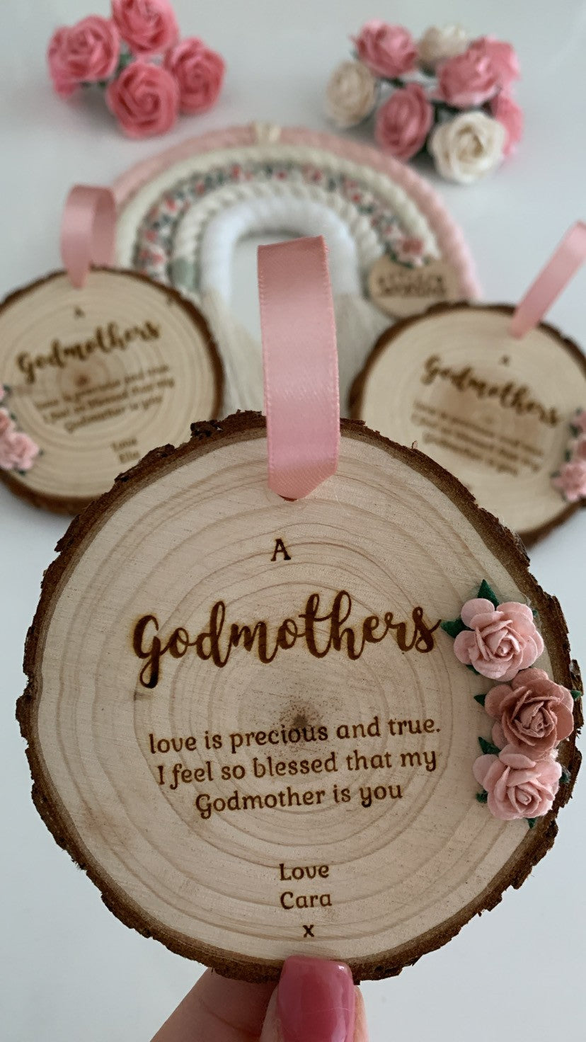 Godmother – Wooden Engraved Disc