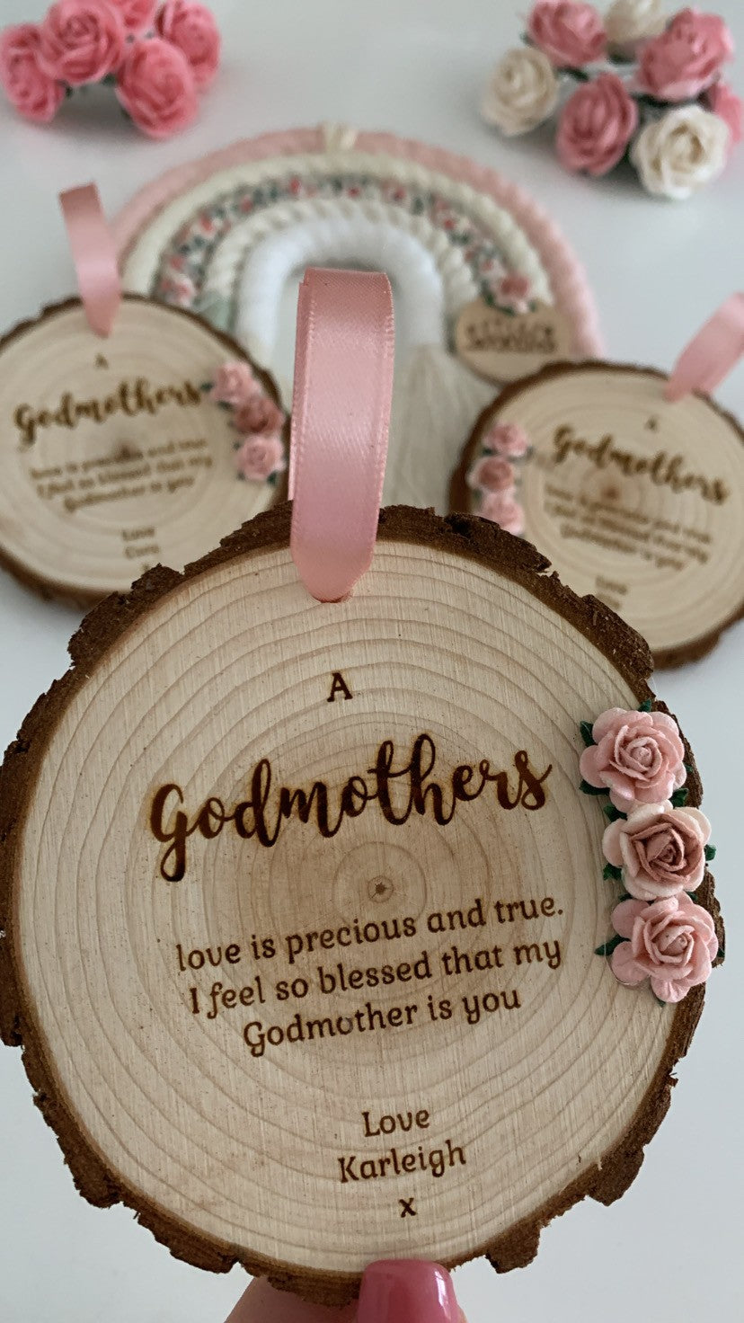 Godmother – Wooden Engraved Disc