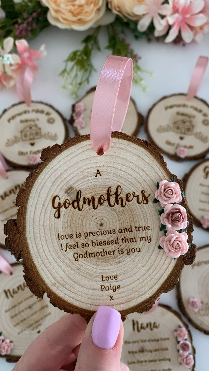 Godmother – Wooden Engraved Disc