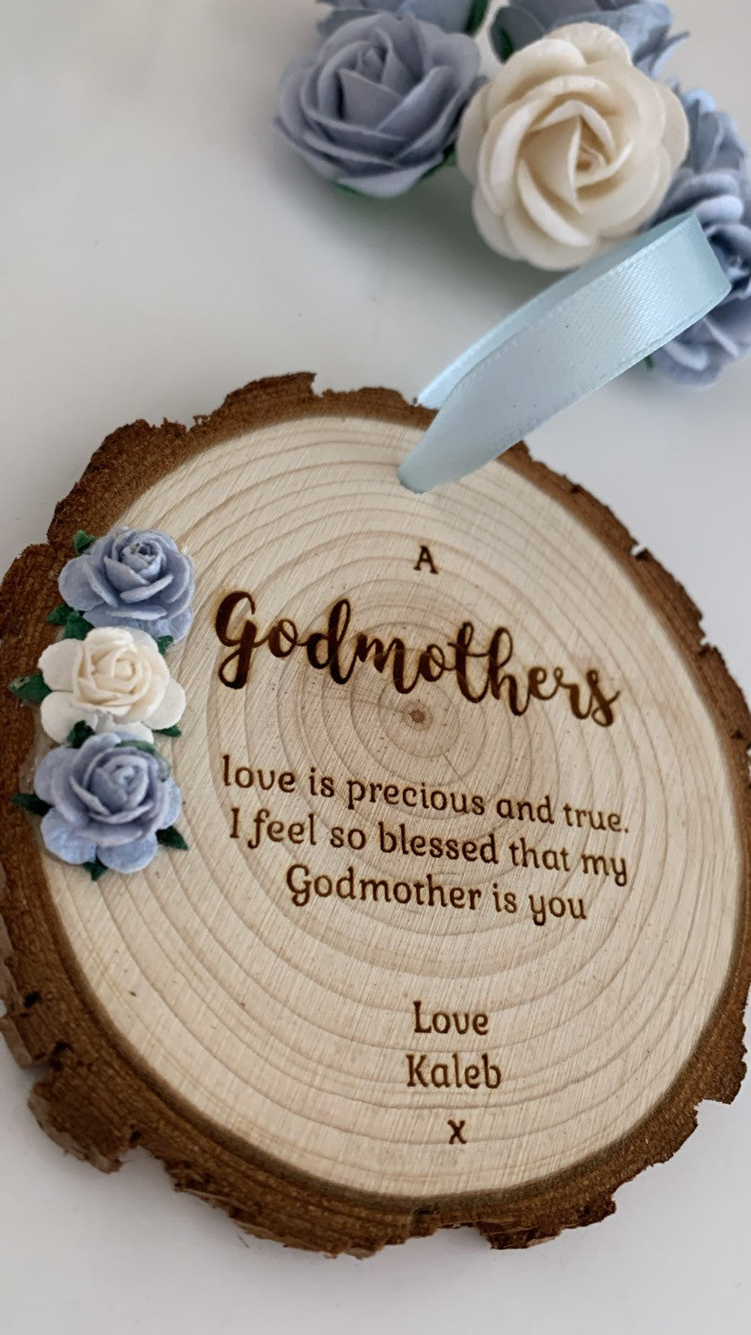 Godmother – Wooden Engraved Disc