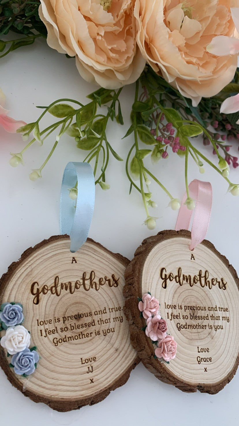 Godmother – Wooden Engraved Disc