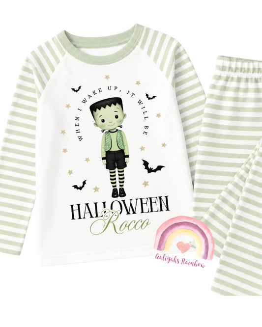 Personalised Boys Halloween Pyjamas