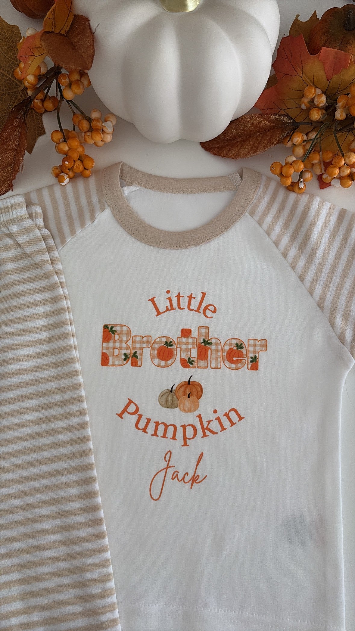 Big Sister, Little Sister, Big Brother & Little Brother Pumpkin Pyjamas