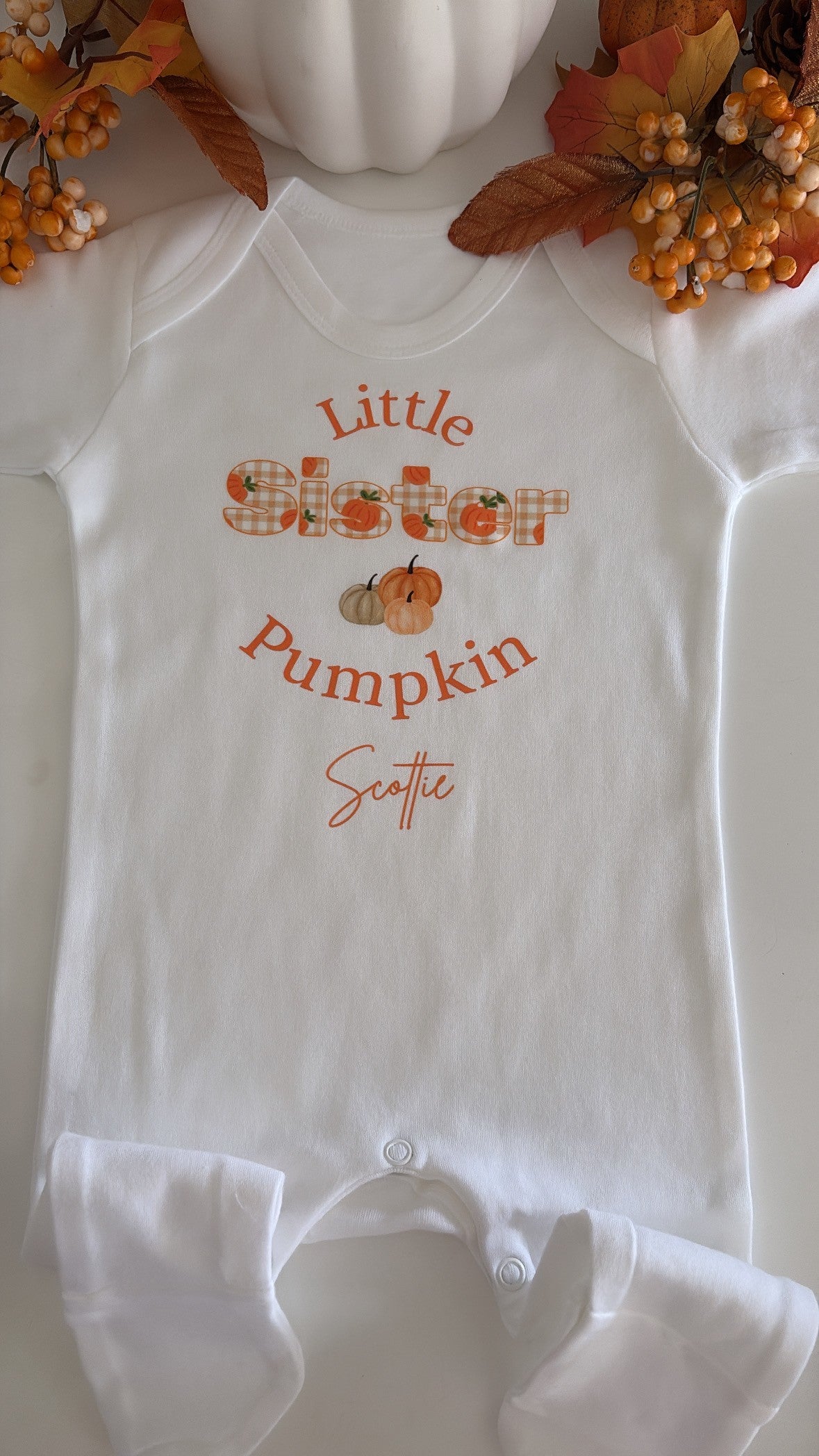 Big Sister, Little Sister, Big Brother & Little Brother Pumpkin Pyjamas