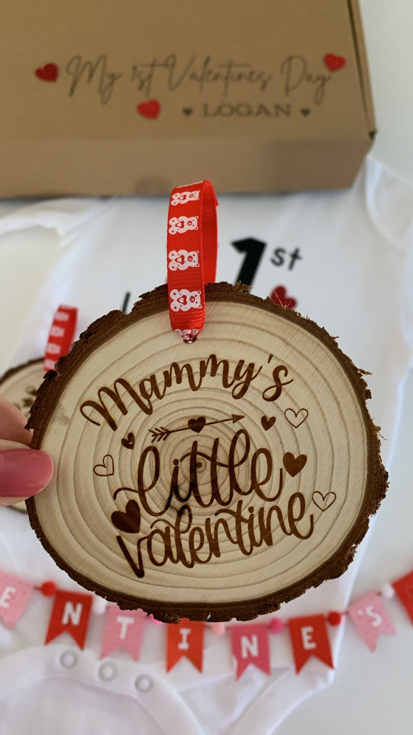 Mammy’s Little Valentine Wooden Engraved Disc