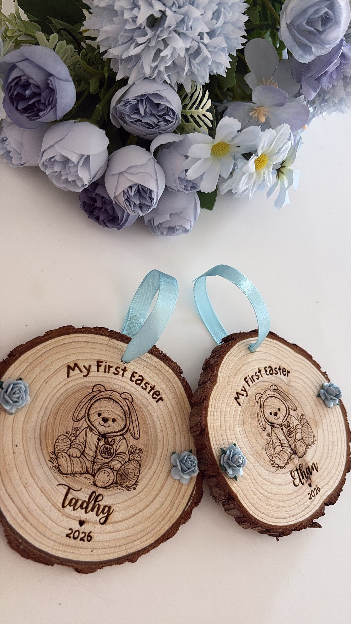 My First Easter Wooden Engraved Disc