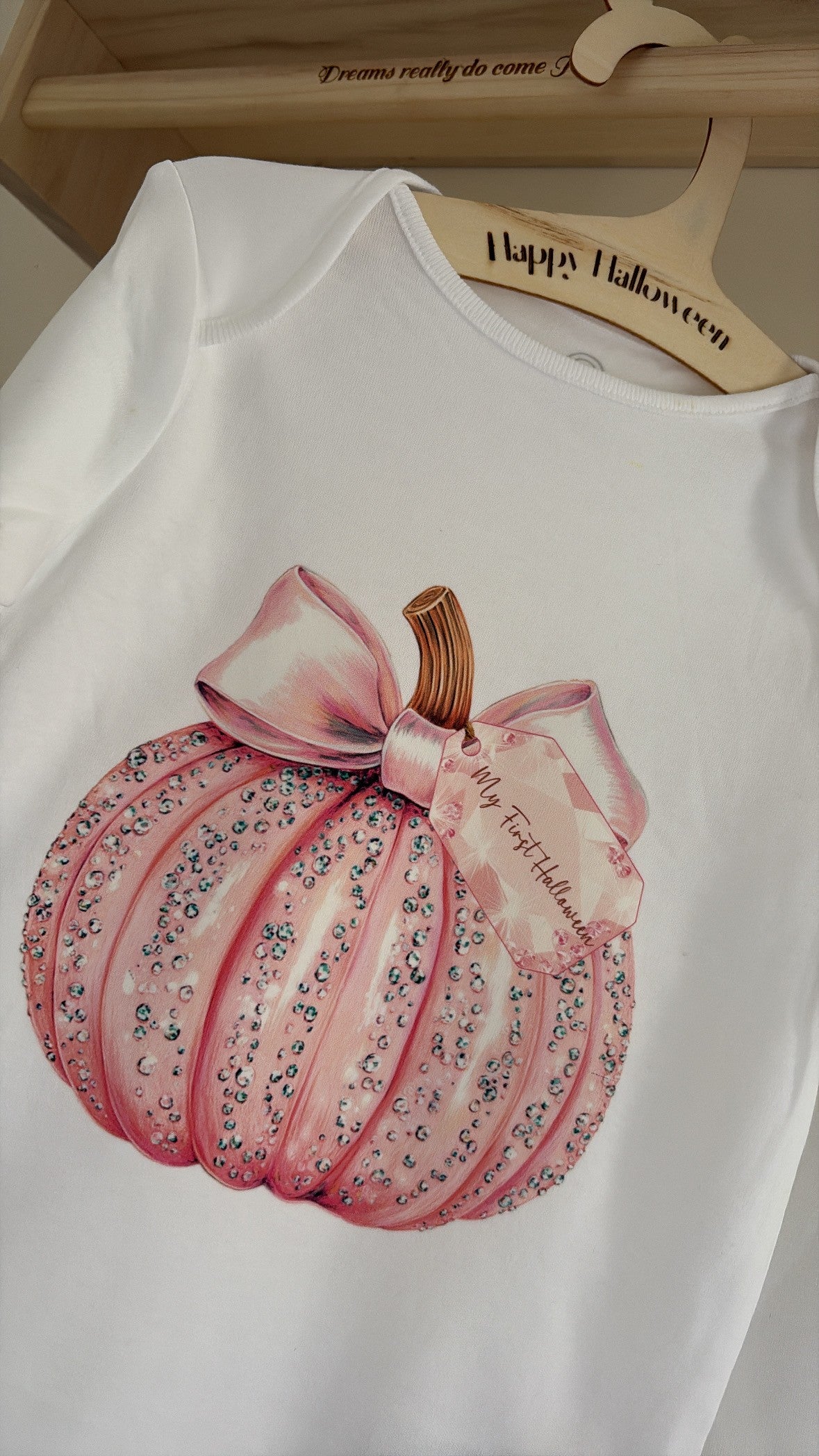 Pink Pumpkin Baby Vest