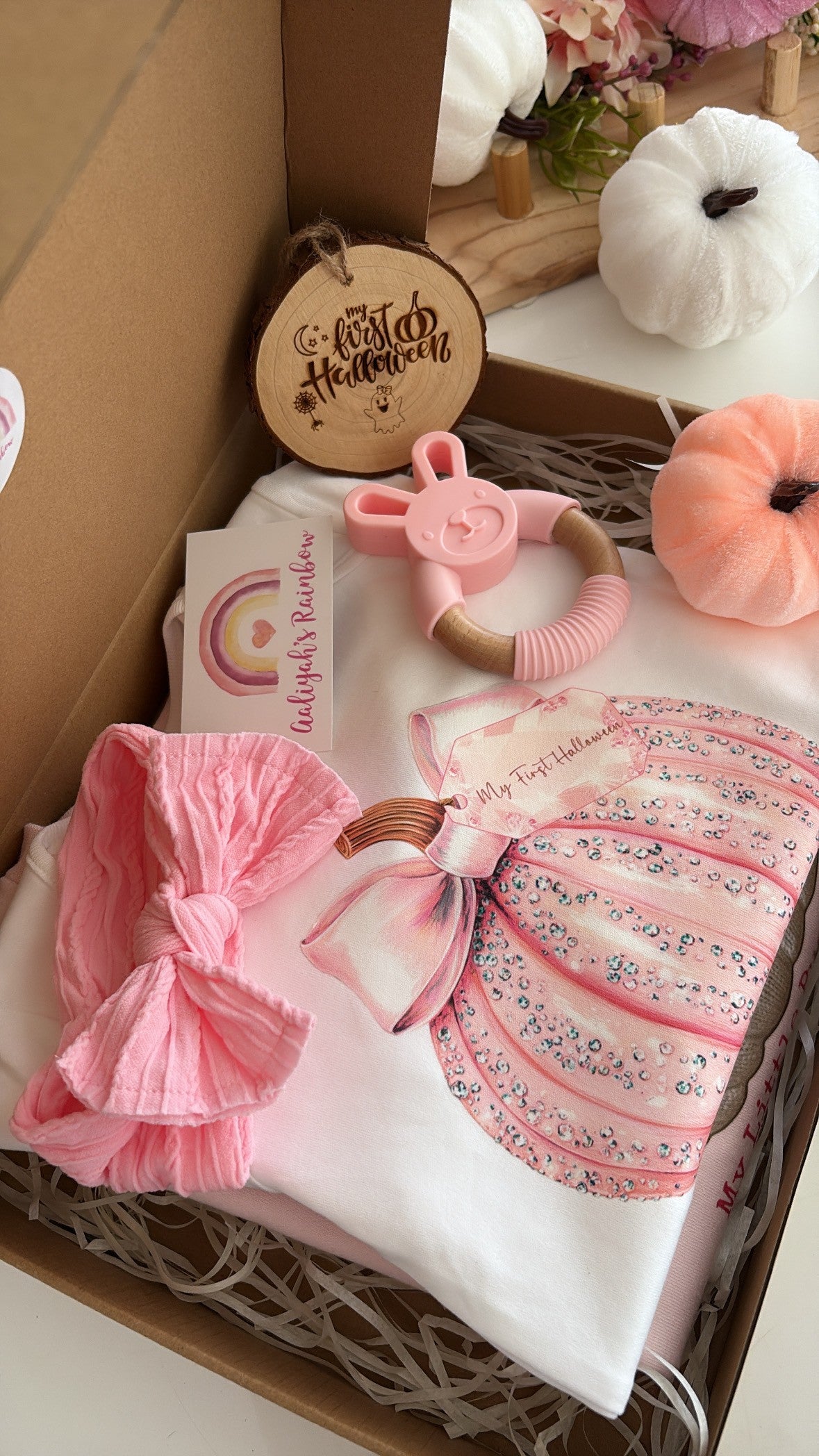 Pink Pumpkin Baby Vest