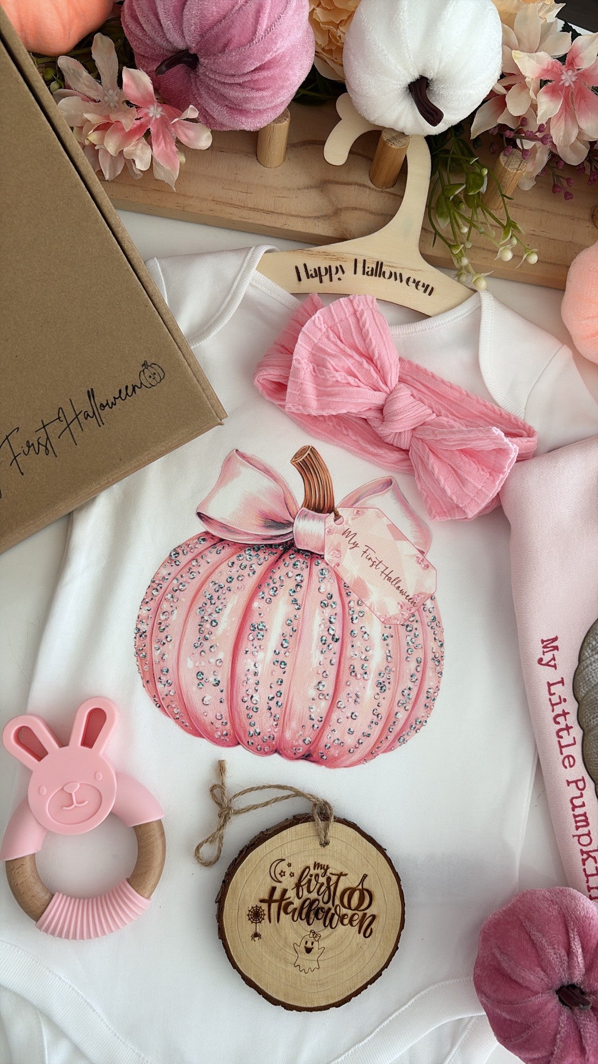 Pink Pumpkin Baby Vest