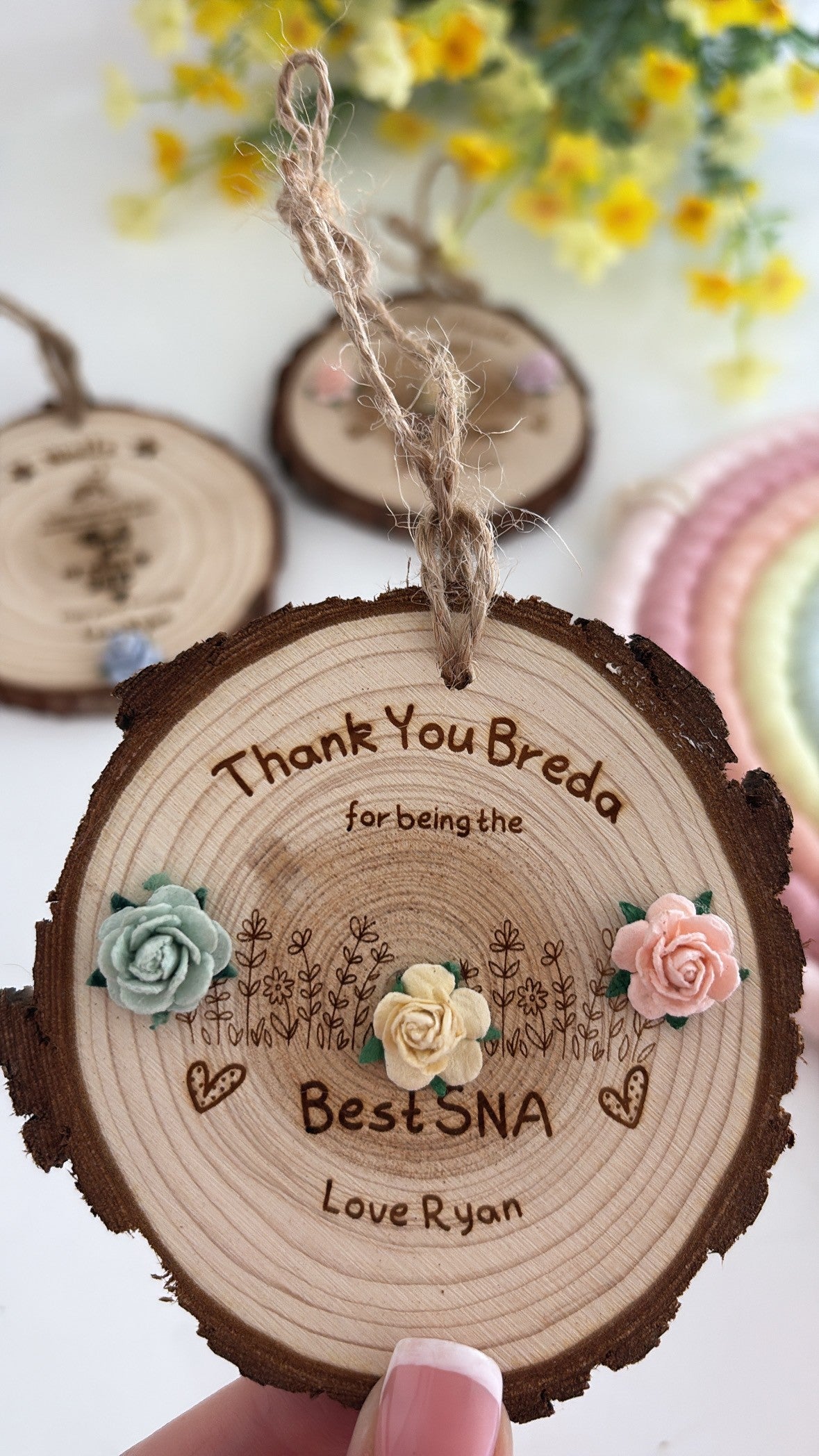 Personalised SNA Thank You Gift – Unique Wooden Keepsake for Special Needs Assistant
