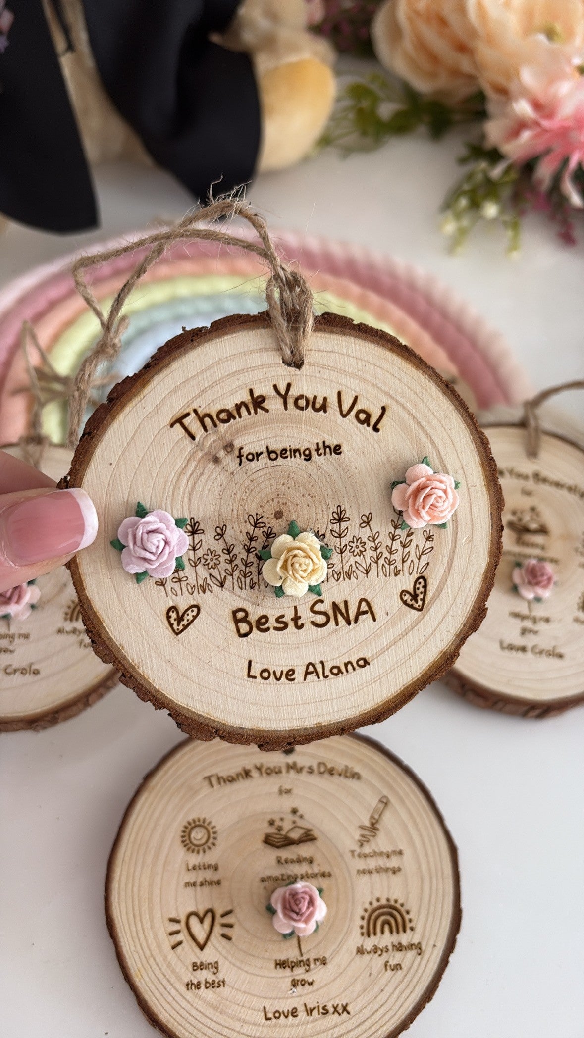 Personalised SNA Thank You Gift – Unique Wooden Keepsake for Special Needs Assistant