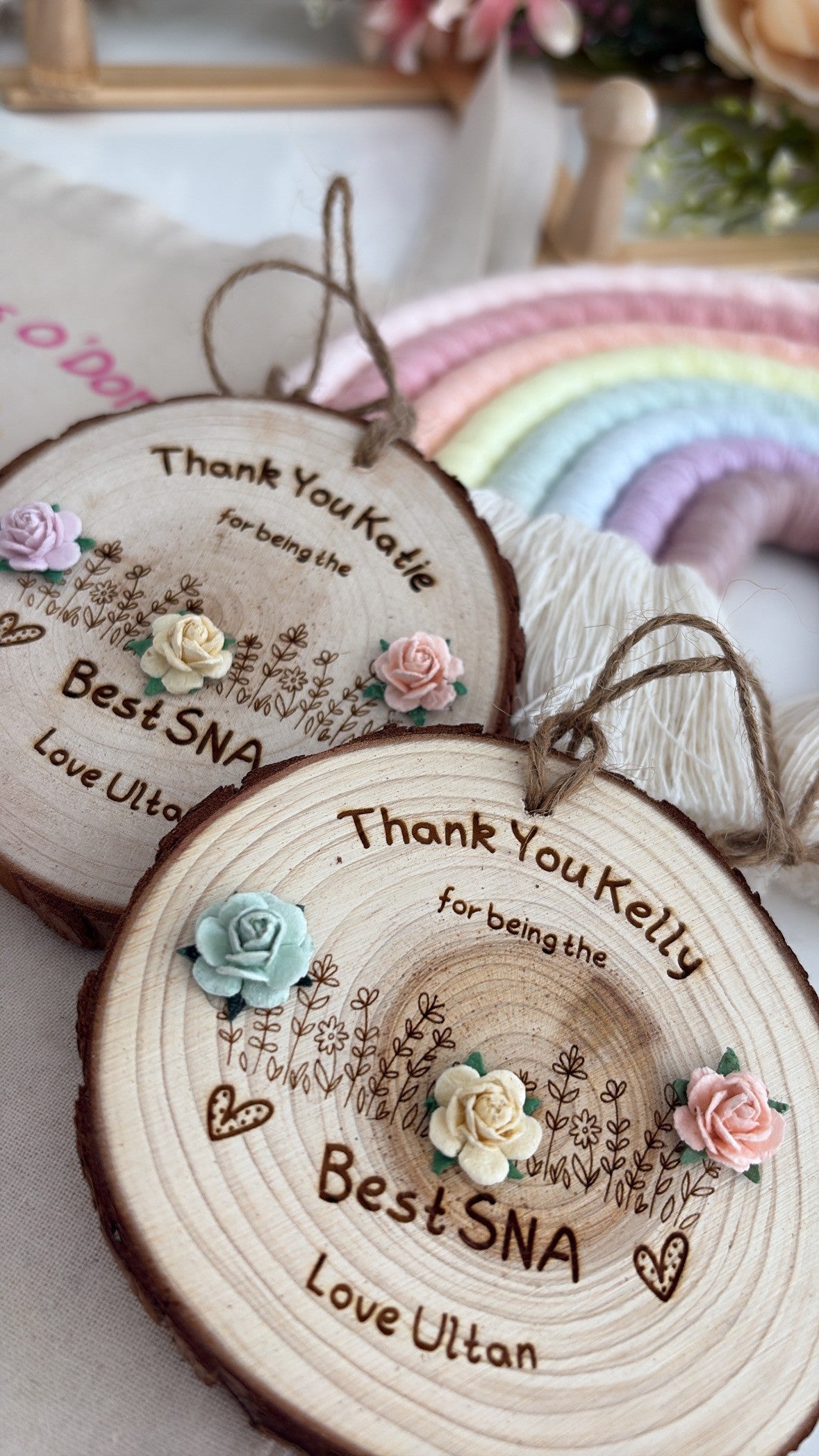 Personalised SNA Thank You Gift – Unique Wooden Keepsake for Special Needs Assistant