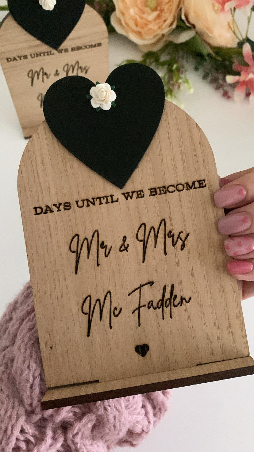 Wedding Countdown Sign