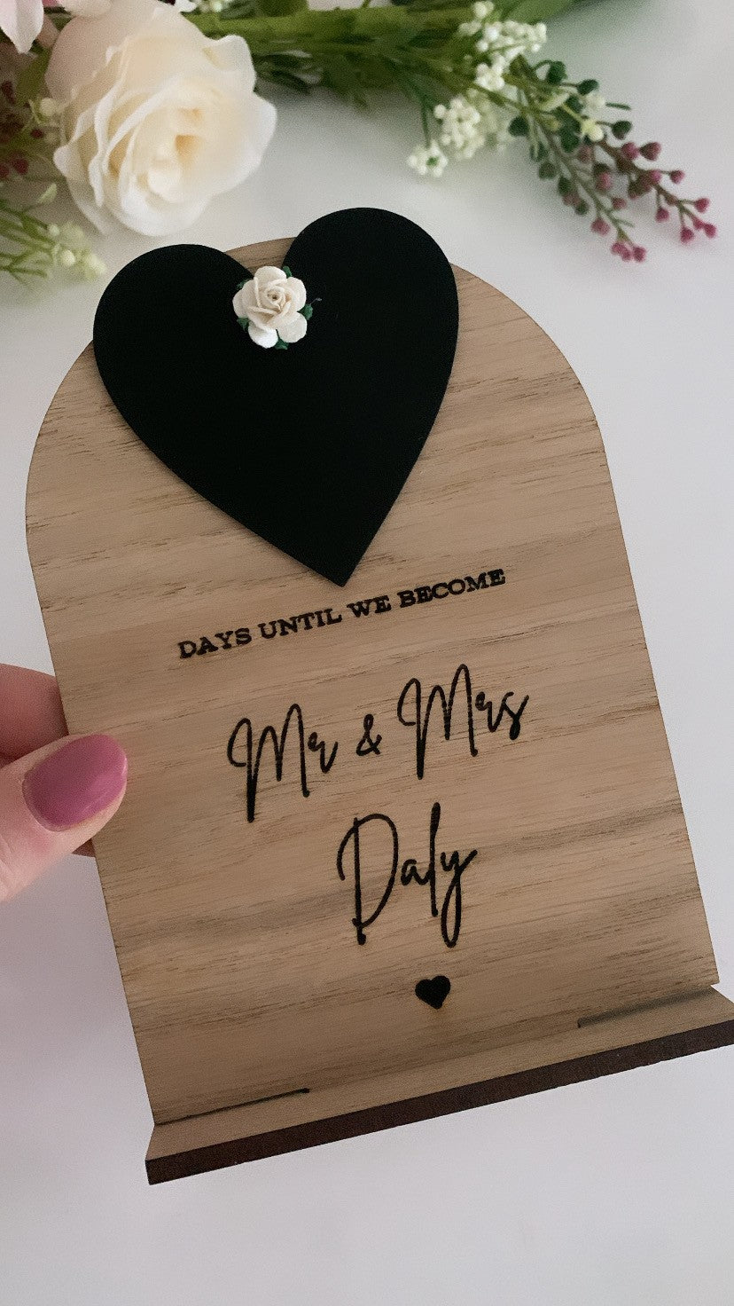 Wedding Countdown Sign