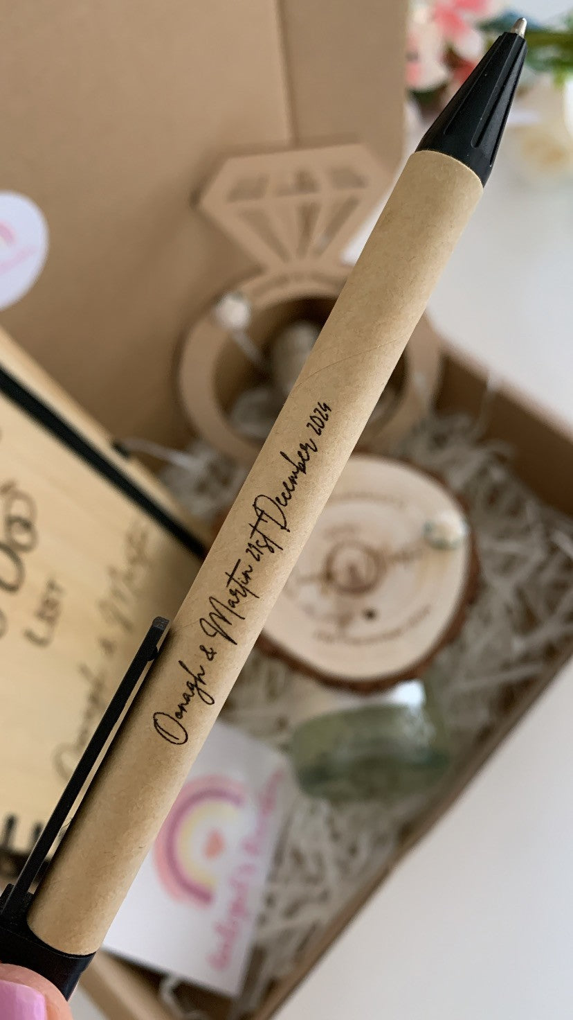 Wedding to do List Wooden Book